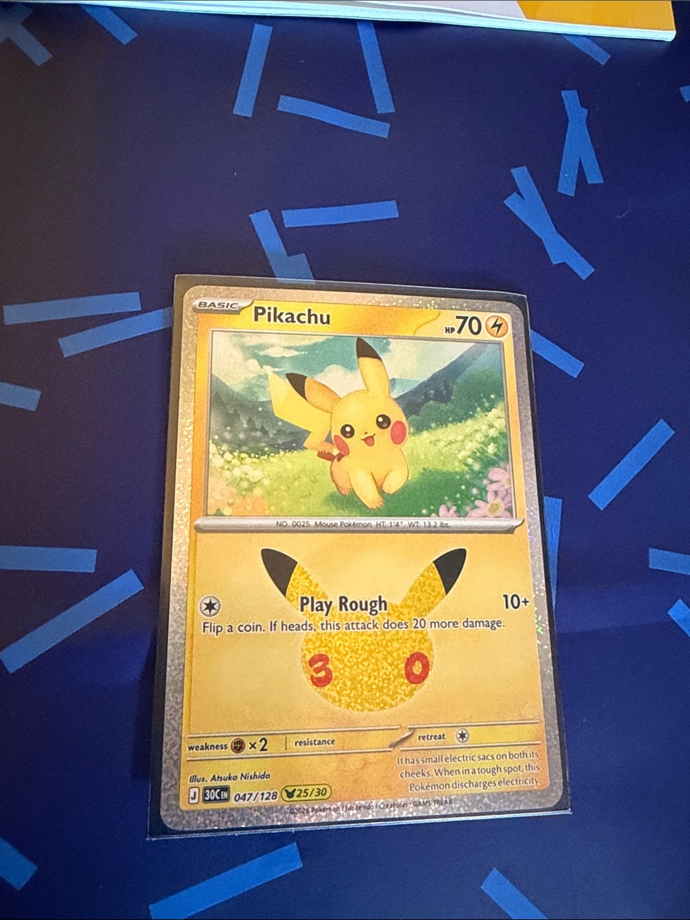Pikachu Trading Card New release 30th edition (Official)